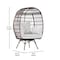 Flash Furniture Zola Brown/Cream Oversized Wicker Egg Swivel Lounge Chair w/4 Cushions SB-C-335-BR-CR-GG - alternate 3